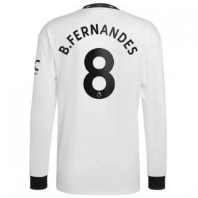 Jalkapallo Pelipaidat/Peliasut Manchester United B. Fernandes 18 Vieraspelipaita 2022-23 Pitkähihainen